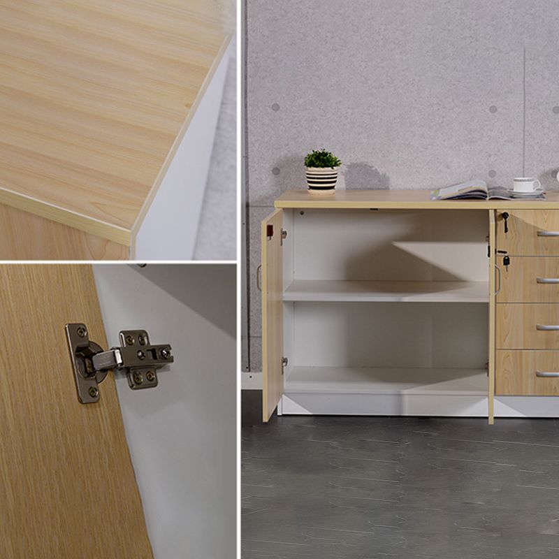 Gabinete de archivo de madera Gabinete contemporáneo con almacenamiento para el hogar u oficina