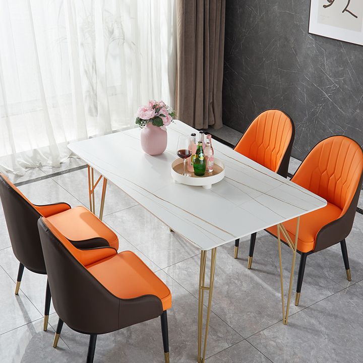 Gold Tripod Base Dining Table Stone and Metal Traditional Luxury Dining Table Clearhalo 'Dining Tables & Seating' 'Dining Tables' 'dining_table' 'furn' 'furn_dining_table' 'Furniture' 'furniture_dining_table' 'Kitchen & Dining Furniture' 'kitchen' 'kitchen_dining_table' 1200x1200_939f1afe-7d66-4c02-bd02-1dc5236f8c73