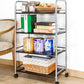 Open Shelves Kitchen Trolley Home Dining Modern Prep Table with Casters Clearhalo 'furn' 'furn_kitchen_islands_carts' 'Furniture' 'Kitchen & Dining Furniture' 'Kitchen Islands & Carts' 'kitchen_islands_carts' 1200x1200_939fa6e8-18fa-4d56-acda-09ebb802a95e