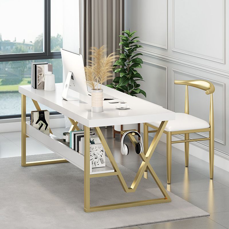 Massief hout rechthoekig schrijfbureau 1-plank 29.53 "Tall Office Desk