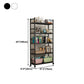 Industrial Steel Etagere Bookshelf Vertical Open Bookshelf with Caster Wheels Clearhalo 'Bookcases' 'furn' 'furn_bookcases' 'Furniture' 'furniture_bookcases' 'Office Furniture' 1200x1200_93a0c607-4cdf-4d02-a104-bcd859cd3e59
