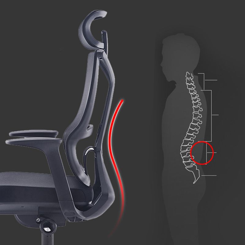 Sedia da scrivania a armi fisse moderna nessuna sedia ergonomica angosciante con ruote