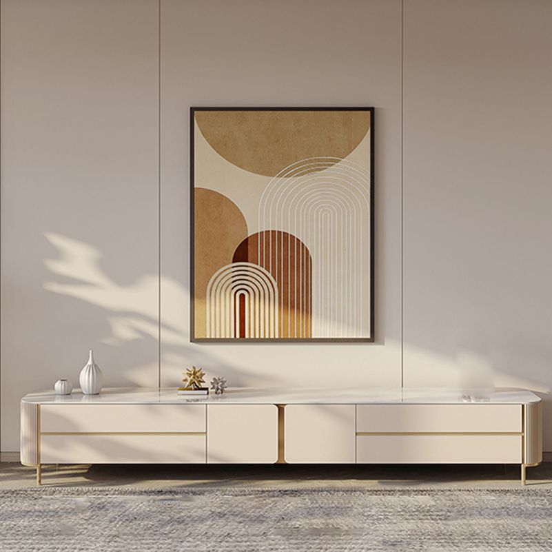 Modern TV Stand Console Stone TV Media Console with 4 Drawers Clearhalo 'furn' 'furn_tv_stands_entertainment_centers' 'Furniture' 'Living Room Furniture' 'TV Stands & Entertainment Centers' 'TV Stands & Media Storage Furniture' 'tv_stands_entertainment_centers' 1200x1200_93a16b40-d99a-4132-b8fd-f1242818fc02