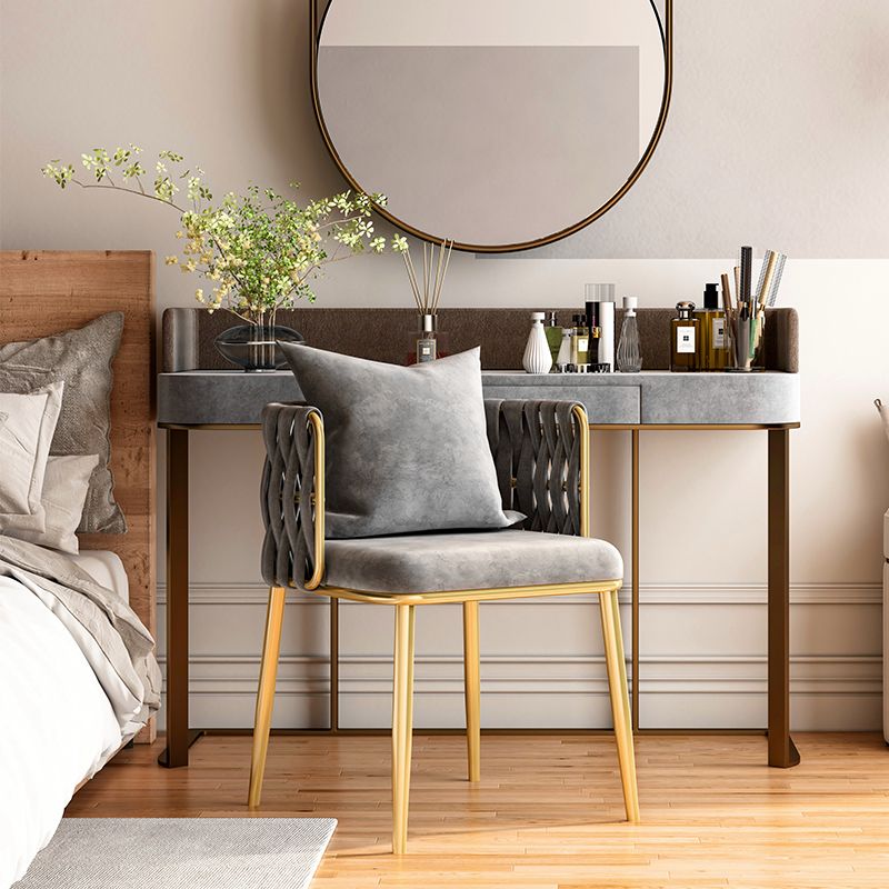 Glam Style Upholstered Barrel Back Chairs Linen Fabric Dining Chairs for Home Use Clearhalo ' kitchen&dining_furn' 'Dining Chairs' 'Dining Tables & Seating' 'dining_chair' 'furn' 'furn_dining_chair' 'Furniture' 'furniture_dining_chair' 'Kitchen & Dining Furniture' 'kitchen' 1200x1200_93a19d50-6c82-4eb0-9e0c-0d6ec9589029