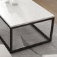 Marble Metal Frame Coffee Table Luxurious Rectangular Cocktail Table Clearhalo 'Coffee & Accent Tables' 'Coffee Tables' 'coffee_tables' 'furn' 'furn_coffee_tables' 'Furniture' 'Living Room Furniture' 1200x1200_93a21da2-080a-4706-a41e-952b1ea5b613