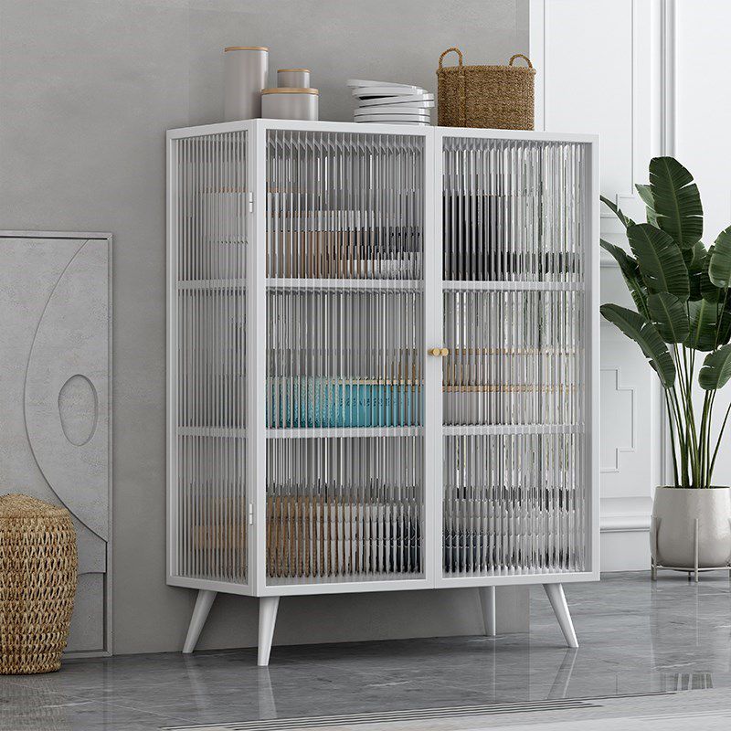 Bouchon de cuisine avec armoires Matte Finish Metal Modern Dining Server