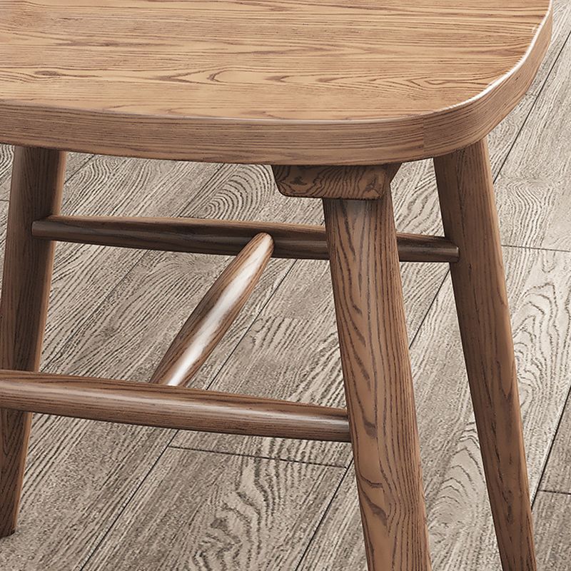 Sedia laterale in legno massiccio sedia da pranzo moderna a stecca per casa