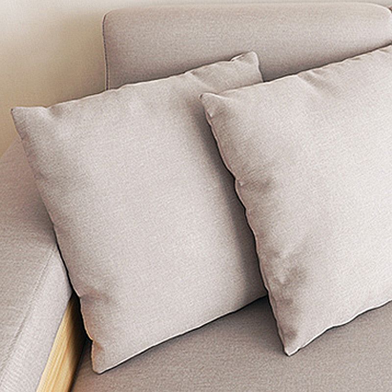 94.49" W √ó 39.37" D √ó 30.71" H Linen Blend One Arm Sectional with Storage