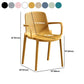 Contemporary Plastic Chair Parsons Chair in Matte Finish for Home Clearhalo 'Dining Chairs' 'Dining Tables & Seating' 'dining_chair' 'furn' 'furn_dining_chair' 'Furniture' 'Kitchen & Dining Furniture' 1200x1200_93a71192-cc36-48be-a09f-d80b7db14532
