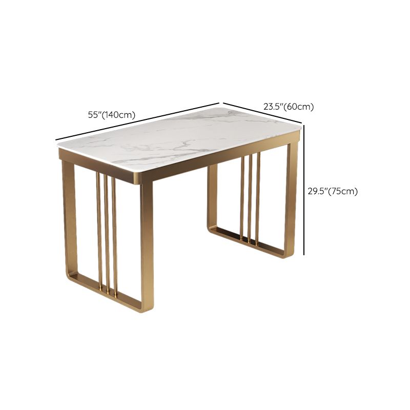 Escritorio de escritura contemporánea escritorio de trineo rectangular para dormitorio