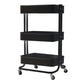 Contemporary Etagere Bookshelf Metal Open Back Bookcase with Shelves