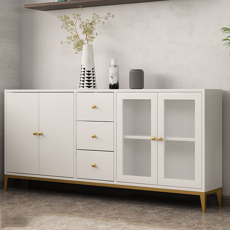 Pine Wood Kitchen Sideboard Cabinet Modern Credenza with Drawer and Storage Clearhalo 'buffet_sideboard' 'Buffets & Sideboards' 'furn' 'furn_buffet_sideboard' 'Furniture' 'furniture_buffet_sideboard' 'Kitchen & Dining Furniture' 1200x1200_93ade0fe-cae6-49e9-93ba-5d7c42d4361c