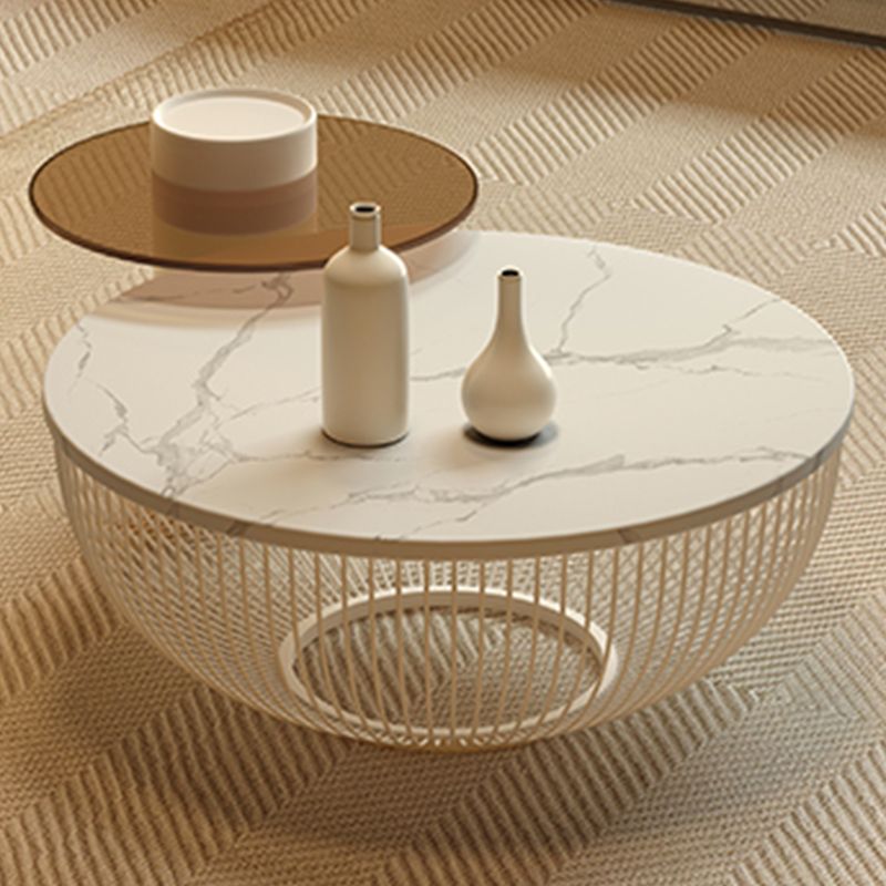 Simplicity salontafel Witte koffie-cocktailtafel met opbergruimte