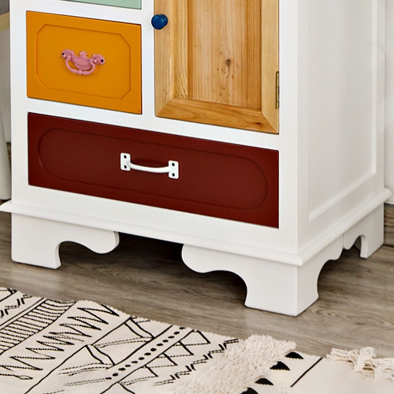 Contemporary 8- Drawer Wooden Cabinet , 2-door Rectangle Accent Cabinet Clearhalo 'Cabinets & Chests' 'cabinets_chests' 'furn' 'furn_cabinets_chests' 'Furniture' 'Living Room Furniture' 1200x1200_93b278cc-fb99-4db1-b3e8-a5705d9ded4c