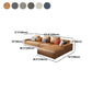 Faux Leather Loose Back Sofa & Chaise 137.8*74*31.5 Recessed Arm Sofa Clearhalo 'furn' 'furn_sectionals' 'Furniture' 'furniture_sectionals' 'Living Room Furniture' 'Sectionals' 1200x1200_93b27fa7-9a9d-47d8-bddb-4b858c7a7ba9