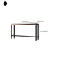 Industrial Bar Height Table Rectangular Bar Table with Metal Base Clearhalo 'Bar Furniture' 'Bar Tables' 'bar_tables' 'furn' 'furn_bar_tables' 'Furniture' 'Kitchen & Dining Furniture' 1200x1200_93b3121d-6deb-4cee-a713-a4cb940dcd60