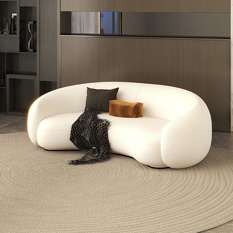 Canapé arrière serré scandinave avec bras de smoking pour l'appartement et le salon