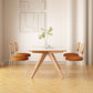Mesa de comedor de estilo moderno, mesa de piedra de 4 patas para comedor