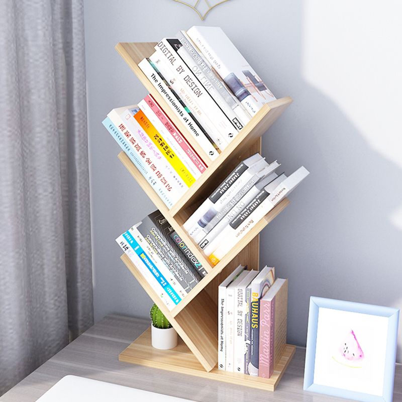 Contemporary Style Wood Bookcase Closed Back Bookshelf for Home Office Clearhalo 'Bookcases' 'Furniture' 'furniture_bookcases' 'Office Furniture' 1200x1200_93ba41f7-bd42-4d9a-8985-658c2069da1b