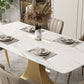 Luxury 1/2/5/6/7 Pieces Dining Set Sintered Stone Dining Table Set with Leather Chairs Clearhalo 'Dining Room Sets' 'Dining Tables & Seating' 'dining_room_set' 'furn' 'furn_dining_room_set' 'Furniture' 'furniture_dining_room_set' 'Kitchen & Dining Furniture' 'kitchen&dining_furn' 'kitchen' 1200x1200_93bbca00-8879-4ff4-bbb7-2576c03a301d