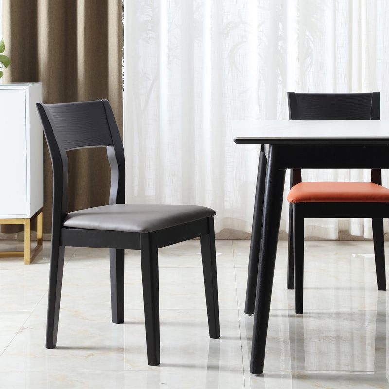 Armless Dining Chairs Modern Solid Wood Side Kitchen Chairs for Home Clearhalo 'Dining Chairs' 'Dining Tables & Seating' 'dining_chair' 'furn' 'furn_dining_chair' 'Furniture' 'furniture_dining_chair' 'Kitchen & Dining Furniture' 1200x1200_93bcc0dd-ca8f-4c08-bfbc-f4c04af2f421