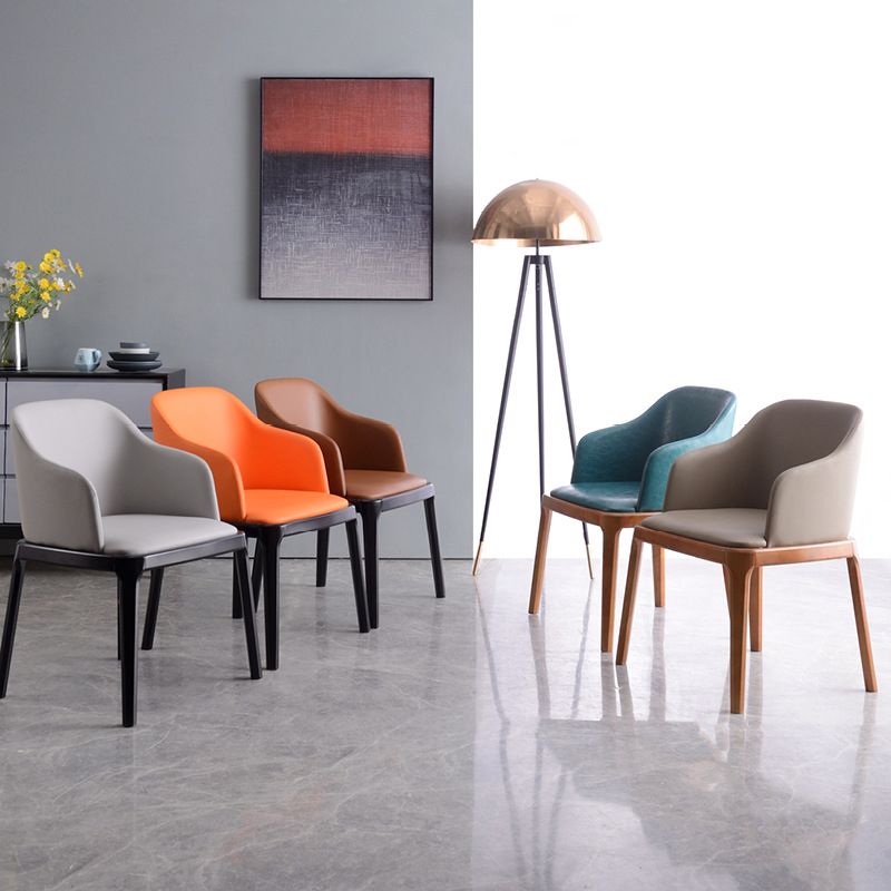 Glam Scandinavian Ash Wood Chairs Solid Back Arm Kitchen Dining Chair Set Clearhalo ' kitchen&dining_furn' 'Dining Chairs' 'Dining Tables & Seating' 'dining_chair' 'furn' 'furn_dining_chair' 'Furniture' 'furniture_dining_chair' 'Kitchen & Dining Furniture' 'kitchen' 1200x1200_93bd4bb8-a3a5-4f66-a18b-b0244da67251