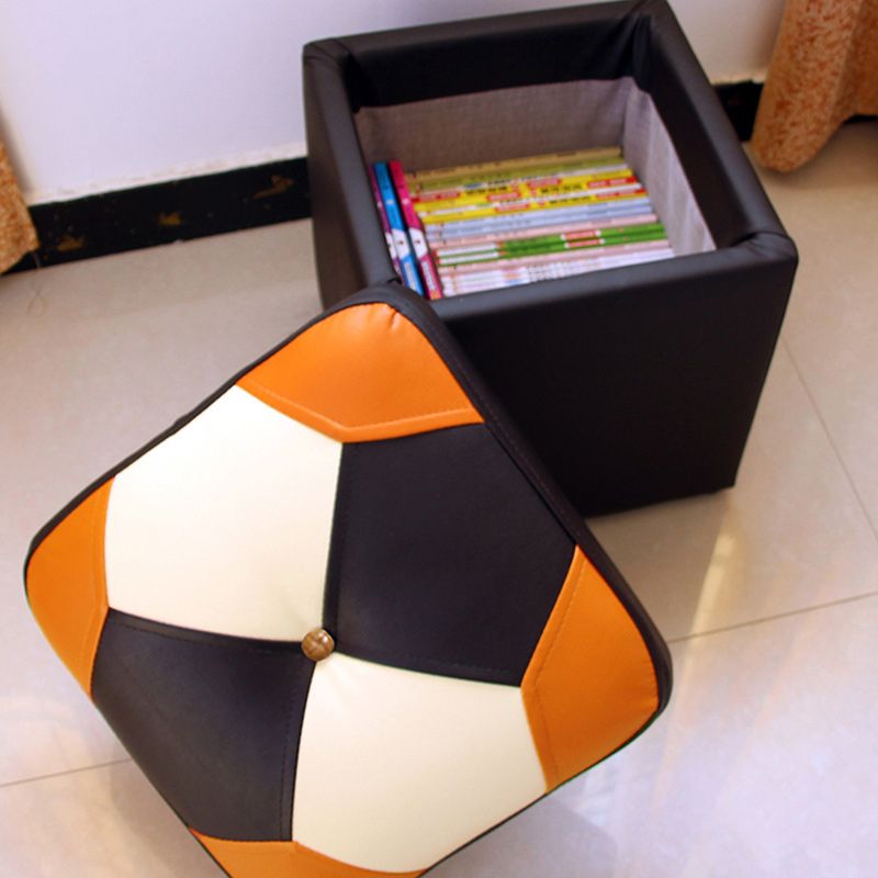 Black Water Resistant Pouf Color Piece Square Pouf for Home Decor Clearhalo 'furn' 'furn_ottomans_poufs' 'Furniture' 'Living Room Furniture' 'Ottomans & Poufs' 'ottomans_poufs' 1200x1200_93be866b-b375-49d5-895b-f9a529e2581f