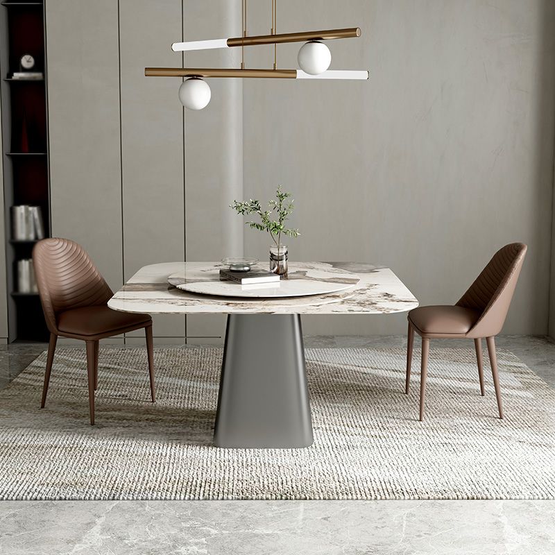 Modern 1/3/5 Square Dining Table Set Sintered Stone Dining Table for Home Clearhalo 'Dining Room Sets' 'Dining Tables & Seating' 'dining_room_set' 'furn' 'furn_dining_room_set' 'Furniture' 'furniture_dining_room_set' 'Kitchen & Dining Furniture' 'kitchen&dining_furn' 'kitchen' 1200x1200_93c39f57-e1ce-46c4-8651-b44cfe0ba295