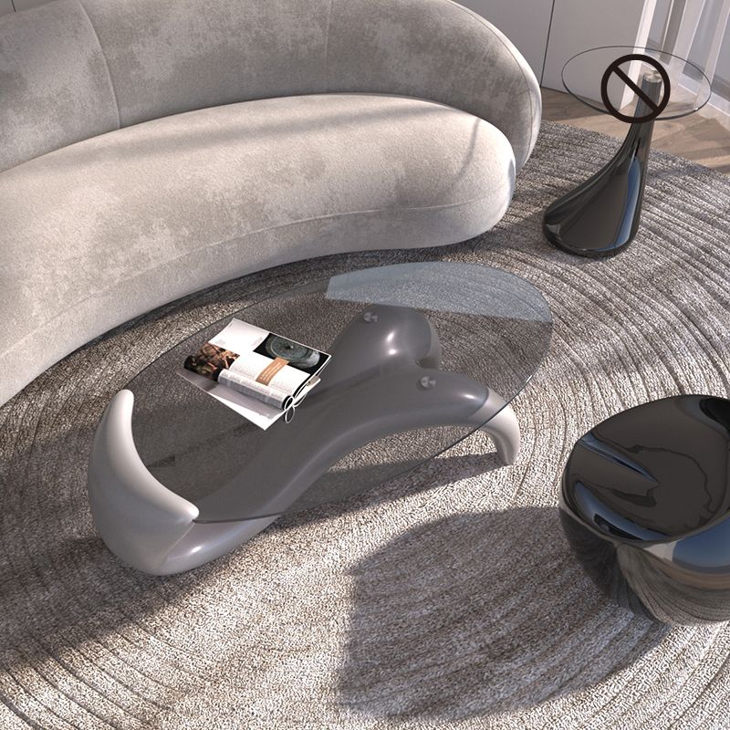 15.7 "H Samenvatting Basis Transparant glasronde Table top salontafel