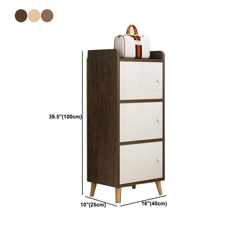 Scratch Resistant Rectangle Accent Cabinet 9.84" Wide Contemporary Wooden Cabinet Clearhalo 'Cabinets & Chests' 'cabinets_chests' 'furn' 'furn_cabinets_chests' 'Furniture' 'Living Room Furniture' 1200x1200_93c8cd90-633e-43bc-b7b8-cfed3c083711