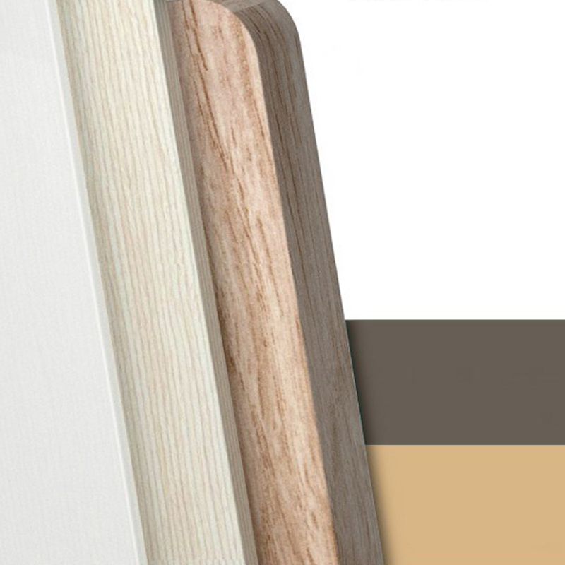 Pliage d'écriture de bureau rectangle des bureaux de tâche de tâche avec 2 lames en noir / blanc / naturel