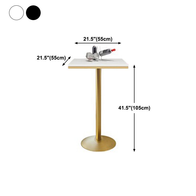 Glam Style Marble Top Counter Table Gold Base Bar Table for Living Room 42-inch Height Clearhalo 'Bar Furniture' 'Bar Tables' 'bar_tables' 'furn' 'furn_bar_tables' 'Furniture' 'furniture_bar_tables' 'Kitchen & Dining Furniture' 'kitchen&dining_furn' 'kitchen' 1200x1200_93cb4843-62e4-4e0a-92fd-e8747f2d2a03