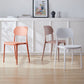 Plastic Scandinavian Living Room Side Chair Matte Finish Open Back Dining Chair Clearhalo ' kitchen&dining_furn' 'Dining Chairs' 'Dining Tables & Seating' 'dining_chair' 'furn' 'furn_dining_chair' 'Furniture' 'furniture_dining_chair' 'Kitchen & Dining Furniture' 'kitchen' 1200x1200_93cbb510-835e-4b36-aa2e-423bbf1638cf