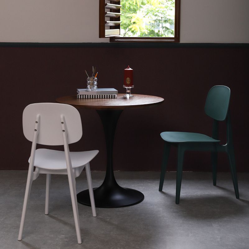 Modern Indoor-Outdoor Dining Chair Open Back Plastic Side Chair Clearhalo ' kitchen&dining_furn' 'Dining Chairs' 'Dining Tables & Seating' 'dining_chair' 'Furniture' 'furniture_dining_chair' 'Kitchen & Dining Furniture' 'kitchen' 1200x1200_93cbe5f5-2af1-4744-a53c-eec8ea18f0bf