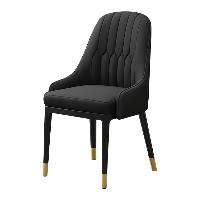 European Glam Style Metal Chair Kitchen Dining Room Solid Back Arm Chair Set Clearhalo ' kitchen&dining_furn' 'Dining Chairs' 'Dining Tables & Seating' 'dining_chair' 'furn' 'furn_dining_chair' 'Furniture' 'furniture_dining_chair' 'Kitchen & Dining Furniture' 'kitchen' 1200x1200_93cbfd77-1988-4dff-a03d-1f9ccd1686fd