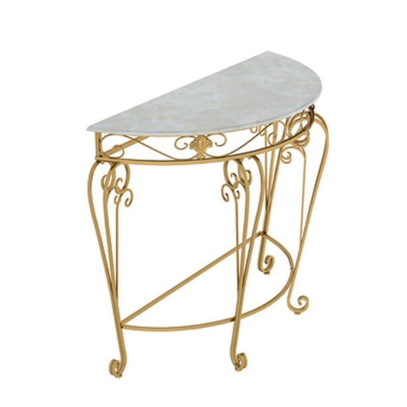 Sala 4 gambe Fucide legno in legno mezza luna resistente a graffi e console resistente alle macchie