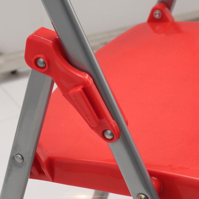 Sedia per ufficio imbottita in plastica senza bracciale moderna sedia da back office