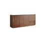 Sideboard a buffet marrone con cassetti server per pranzo contemporanei