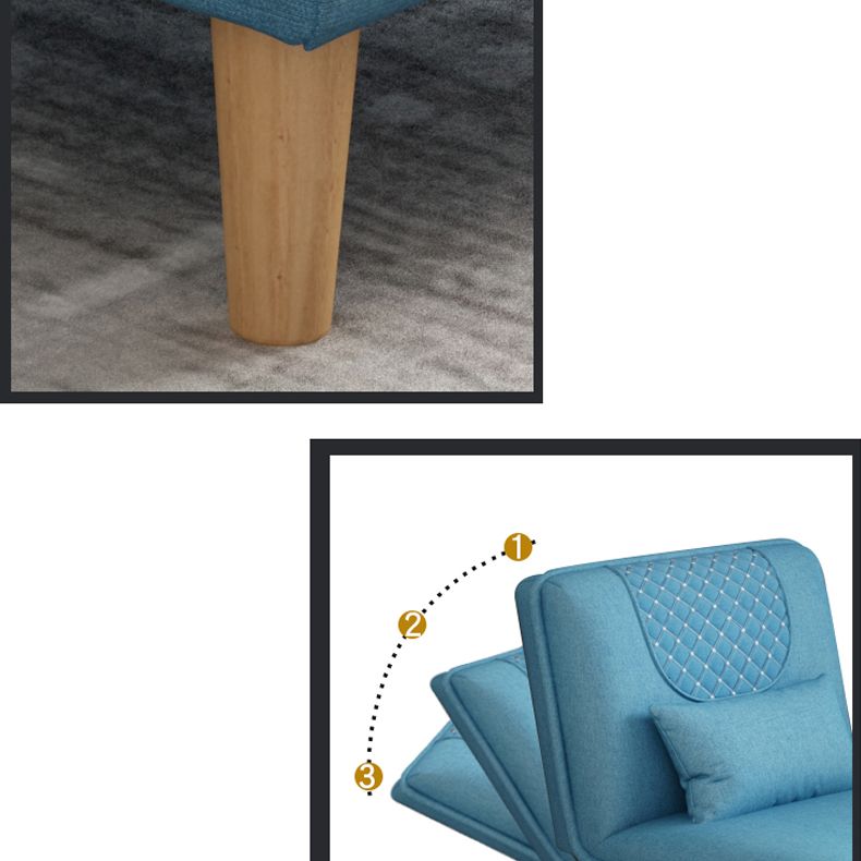 Contemporary Upholstered Chaise Lounge Couch Armless Chaise Lounge Chair Clearhalo 'Chairs & Seating' 'Chaise Lounge' 'chaise_lounge' 'furn' 'furn_chaise_lounge' 'Furniture' 'Living Room Furniture' 1200x1200_93cfb7be-d6b6-4d89-b4dc-0e83c78df6a0