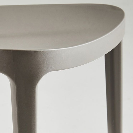 Moderne binnenstapelstoel Plastic frame stoel met gestoffeerd