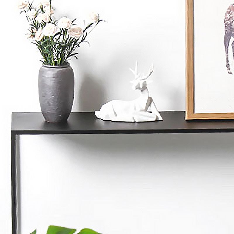 Tavolo di accento di ferro con base di cornici e rettangolo top moderno stile