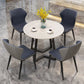 Round Double Pedestal Dining Site Table Contemporary Dinette Table for Home Clearhalo ' dining_table' 'Dining Tables & Seating' 'Dining Tables' 'furn' 'furn_dining_table' 'Furniture' 'furniture_dining_table' 'Kitchen & Dining Furniture' 'kitchen&dining_furn' 'kitchen' 'kitchen_dining_table' 1200x1200_93d05039-a546-4b47-82cc-7ef5ef524aae