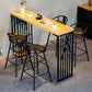 1/3/5 Pieces Pub Table Set Rectangular Bar Stool and Table Set