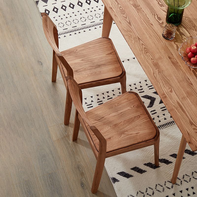 Contemporary Wood Dining Room Chairs Armless Open Back Dining Side Chair Clearhalo 'Dining Chairs' 'Dining Tables & Seating' 'dining_chair' 'furn' 'furn_dining_chair' 'Furniture' 'Kitchen & Dining Furniture' 1200x1200_93d27b5f-e560-4187-90d7-5510a56a1c8d