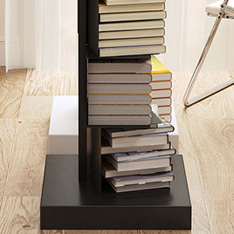 Black Contemporary Corner Bookshelf Closed Back Vertical Steel Shelf Clearhalo 'Bookcases' 'furn' 'furn_bookcases' 'Furniture' 'furniture_bookcases' 'kitchen' 'kitchen_bookcases' 'Living Room Furniture' 'Office Furniture' 1200x1200_93d2cac5-bbe3-4b68-8472-fa26ca66a627