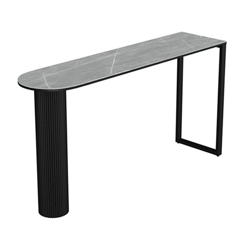 Modern Sintered Stone Double Pedestal Dining Bar Table for Kitchen Dining Room Clearhalo 'Bar Furniture' 'Bar Tables' 'bar_tables' 'furn' 'furn_bar_tables' 'Furniture' 'Kitchen & Dining Furniture' 1200x1200_93d3a9c0-a8fc-4dc4-82e1-195bf142eeda