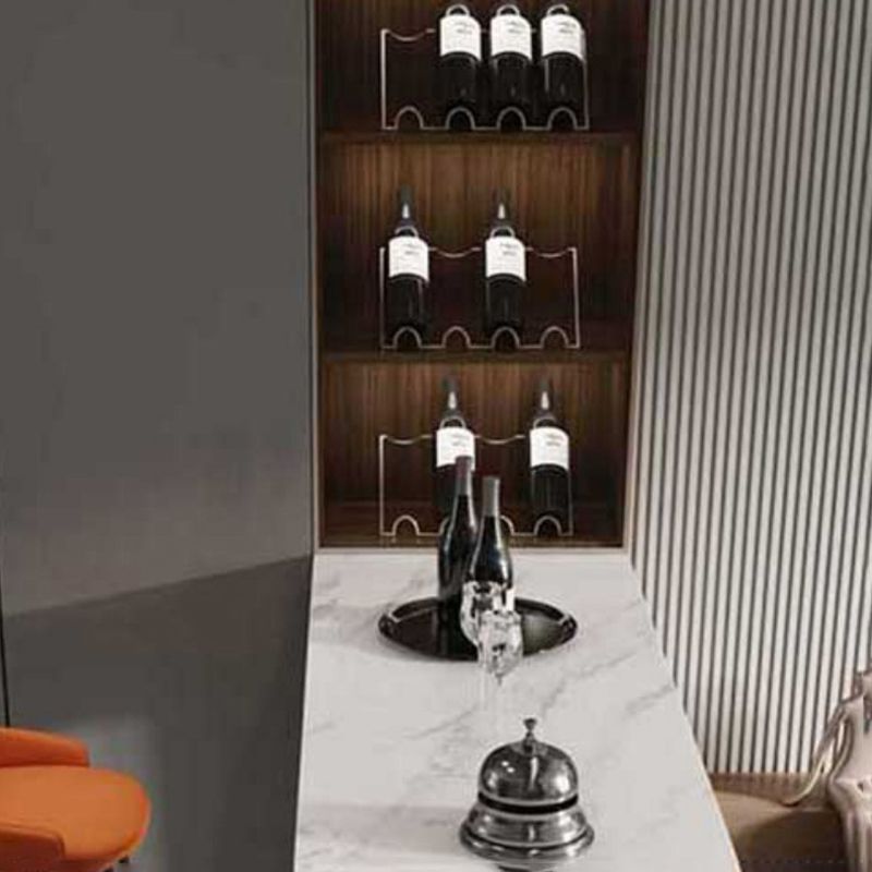 Stone Bar Dining Table Modern Bar Table with Double Pedestal for Dining Room Clearhalo 'Bar Furniture' 'Bar Tables' 'bar_tables' 'furn' 'furn_bar_tables' 'Furniture' 'furniture_bar_tables' 'Kitchen & Dining Furniture' 1200x1200_93d49659-b90d-4b0d-a4d6-2e014a028831