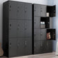 Black Metal Wardrobe Cabinet Contemporary Hinged Wardrobe Armoire Clearhalo 'Armoires & Wardrobes' 'armoires_wardrobes' 'Bedroom Furniture' 'furn' 'furn_armoires_wardrobes' 'Furniture' 1200x1200_93d4efa4-122c-4fd1-822f-b9c43f97ce14