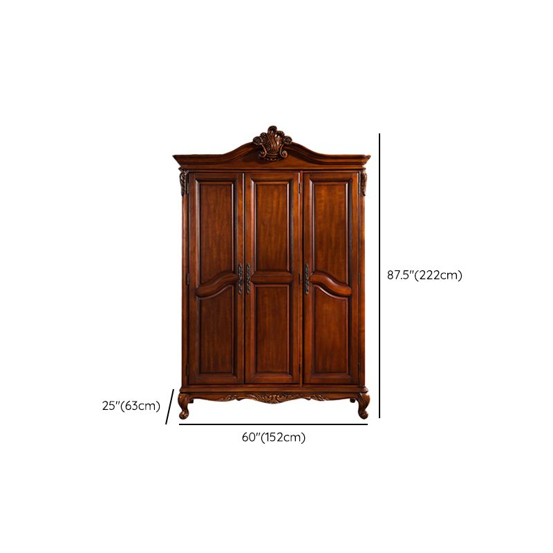 French Country Wardrobe Armoire Wood Wardrobe Closet for Bedroom