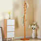 Árbol de pasillo de 69 "de altura With Hooks Hall Stand Modern Wood Courper de madera maciza